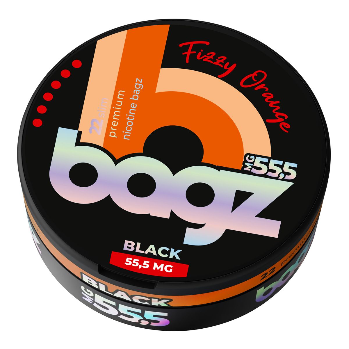 Bagz Fizzy Orange Black 55.5mg - Pods and Pouches UK